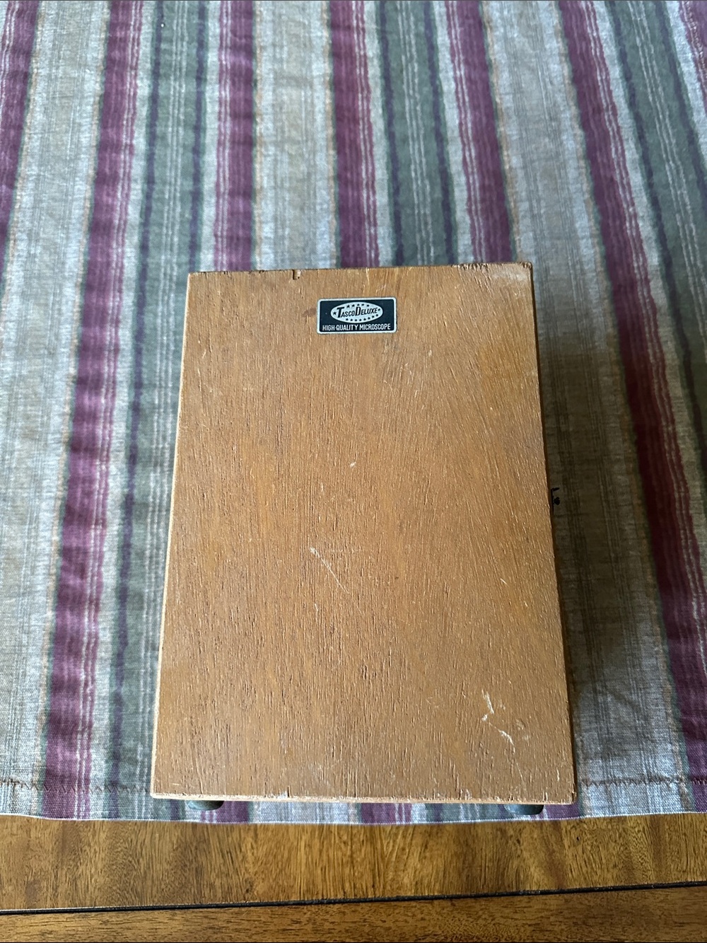 Vintage Tasco Deluxe Microscope in Wooden Case